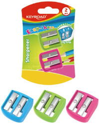  Hegyező 2 lyukú 2 db/bliszter Keyroad Easy-sharp vegyes színek
