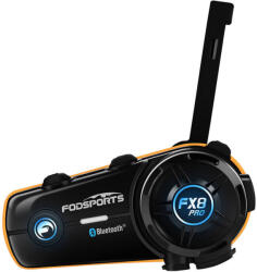 Fodsports FX8 Pro motorkerékpár intercom (fekete) (FX8 Pro) - scom