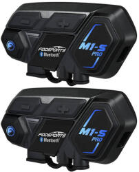 Fodsports M1-S Pro motorkerékpár intercom két darabos csomag (fekete) (M1-S Pro 2 pack) - scom