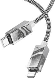 BOROFONE Kábel BU42 Octavia - Type C to Lightning - PD 27W 1, 2 méter szürke