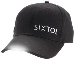 SIXTOL LED siltes sapka B-CAP 25lm lámpával, újratölthető, USB, fekete (SX5030)