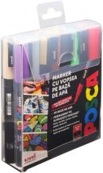 uni Marker cu vopsea Posca PC-3M, varf 0.9-1.3 mm, 16 culori/set M1482