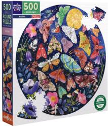 eeBoo Puzzle Eeboo Round 500pc Moths (epzfmot)