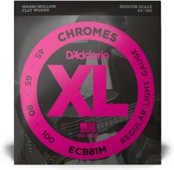 D'Addario ECB81M 45-100 Regular Light Medium Scale basszusgitárhúr szett