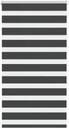 vidaXL zebrafüggönnyel fekete szövetszélesség 75, 9 cm poliészter (4014231)
