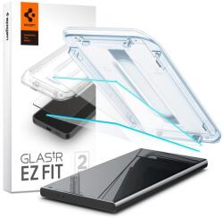Spigen 070204 Samsung Galaxy S24 Ultra Spigen GlastR EZ Fit edzett üveg képernyővédő fólia, felhelyezést segítő kerettel, 2 db-os csomag, átlátszó (070204)
