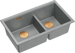 Quadron Logan graniteq mosogató 76x45 cm szürke/grafit/onix HQL7645U5_PVDC1_U