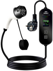 Prolight Mobil Töltőállomás elektromos autókhoz és egyéb járművekhez AC 5 méteres, EV 3, 5kw, 16A, type 2 csatlakozóval KOPB-942 - ravenshop