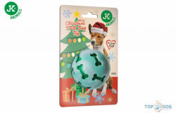 JK ANIMALS Karácsonyi játék - csipogó TPR labda, 7, 5 cm