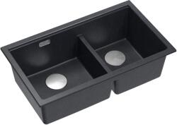 Quadron Logan graniteq mosogató 76x45 cm fekete HQL7645U8_BS_U (HQL7645U8BSU)