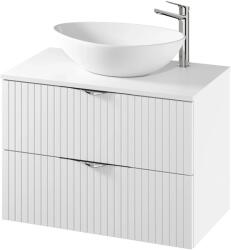 Cersanit Dulap baie suspendat 80 pentru lavoar, alb mat, MDF, Cersanit Tirso (S1015-004)