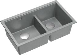 Quadron Logan graniteq mosogató 76x45 cm szürke/grafit/onix HQL7645U5_BS_U (HQL7645U5BSU)
