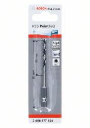 Bosch Fúró fémhez HSS PointTeQ HEX 6 pontos szárral; 4, 2 mm (5 db) 2608577524 (2608577524)
