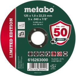 Metabo Vágótárcsa Inox 125x1, 0x22, 23 616263000 (616263000)
