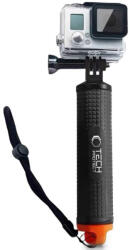  Prémium kézi állvány, float hand grip, GoPro / DJI sportkamerákhoz, tároló rekesszel, kézpánttal, Tech-Protect GA100 Float Hand Grip, fekete