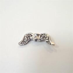  Gyöngy alkatrész medál fém angyalszárny 5db/csomag klasszikus 20x7mm ezüst