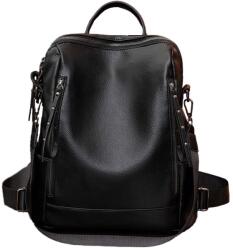 Dollcini Elegáns Női Hátizsák - Vízálló Nylon vagy műbőr - Fekete műbőr (023082)