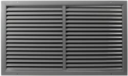 Dalap Szellőzőrács kiváló minőségű extrudált alumíniumból, megerősített 700x400 mm, szürke (90562)