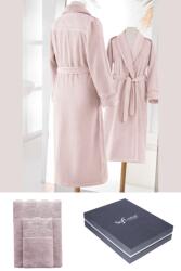 Soft Cotton Halat femei QUEEN + prosop + prosop de corp + cutie cadou