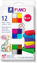 FIMO Soft süthető gyurma készlet - 12 x 25 g, Alapszínek