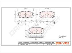 Dr! ve+ set placute frana, frana disc Dr! ve+ DP1010.10. 0063 - automobilus