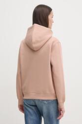 Calvin Klein felső narancssárga, női, nyomott mintás, kapucnis, J20J224721 - narancssárga XL