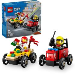 LEGO® City - Pizzásautó vs. tűzoltóautó versenyautós csomag (60458)