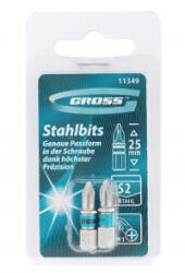 GROSS PH1x25mm 2db professional bit S2 acél (11349) - aqua