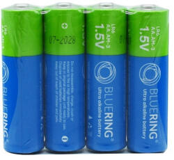 Elem AA ceruza LR6 tartós alkáli zsugorfóliás Bluering® 4db/csomag