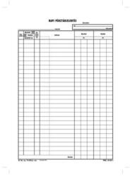Napi pénztárjelentés A4, 25x2+2 lapos tömb B. 13-25/VX - tobuy