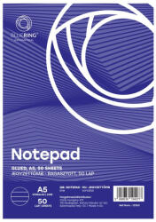  Jegyzettömb ragasztott, A5, 50lap, Bluering® vonalas - tobuy
