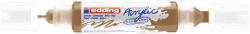 Akril marker 2-3mm, és 5-10mm, 3D kétvégű Edding 5400 arany