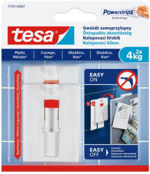 Akasztószög öntapadós, állítható sima felületekhez 4 kg teherbírás 2 darab/bliszter Tesa Powerstrips