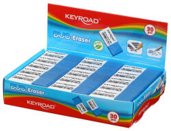 Radír, 30 db/display, Keyroad Duo, fehér-kék