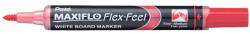 Táblamarker 1-5mm, hajlékony hegyű Pentel Maxiflo Flex Feel piros