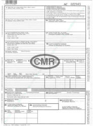  CMR nemzetközi fuvarlevél A4, 6lapos garnitúra B. CMR/6 - tobuy