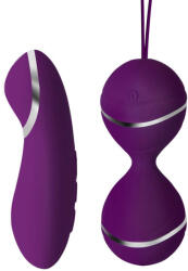 SuperLove Remote Controlled Vibrating Love Balls Purple