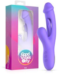 Good Vibes Only Tess Rabbit Vibrator with G-Spot Stimulator Purple Vibrator