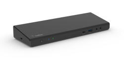 Belkin CONNECT USB C Display Link dokkoló, akár három kijelző támogatás 4K-ig, HDMI, DP, USB C, USB A, GbE, Audio, PD 85W, Mac/PC/Chrome kompatibilis - Fekete