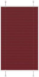vidaXL pliszírozott redőny Bordeaux piros 70x150 cm szövetszélesség (4015239) - vidaxl