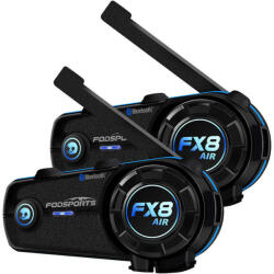 Fodsports FX8 Air motorkerékpár intercom két darabos csomag (fekete) (FX8 Air 2 pack) - mi-one