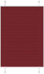 vidaXL pliszírozott redőny Bordeaux piros 100x100 cm szövetszélesség (4015228) - vidaxl