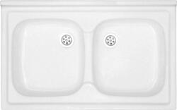 Polimat akril mosogató 80x50 cm fehér 00586 (00586)