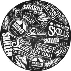 Sharkoon Mousepad SKILLER SFM10, mat Black-White - pcone