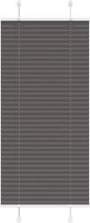 vidaXL pliszírozott redőny fekete 55x150 cm szövetszélesség 54, 4 cm (4015134)
