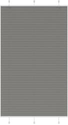 vidaXL pliszírozott redőny antracit 120x200 cm szövetszélesség 119, 4cm (4015113)