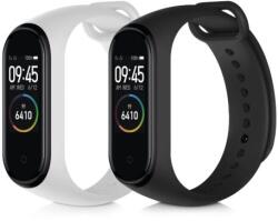 kwmobile 2 szíj készlet Xiaomi Mi Band 4, Kwmobile, fekete/fehér, szilikon, 49312.02