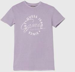 Guess gyerek pamutruha lila, mini, oversize - lila 158-166