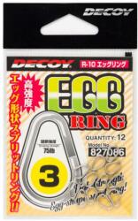 Decoy Kulcskarika Split Ring Decoy R-10 Egg Ring Silver 2 50lbs (827079)