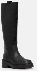 Furla bőr csizma College High Boot fekete, női, lapos talpú, YI50FCG WU0000 3350S - fekete Női 40
